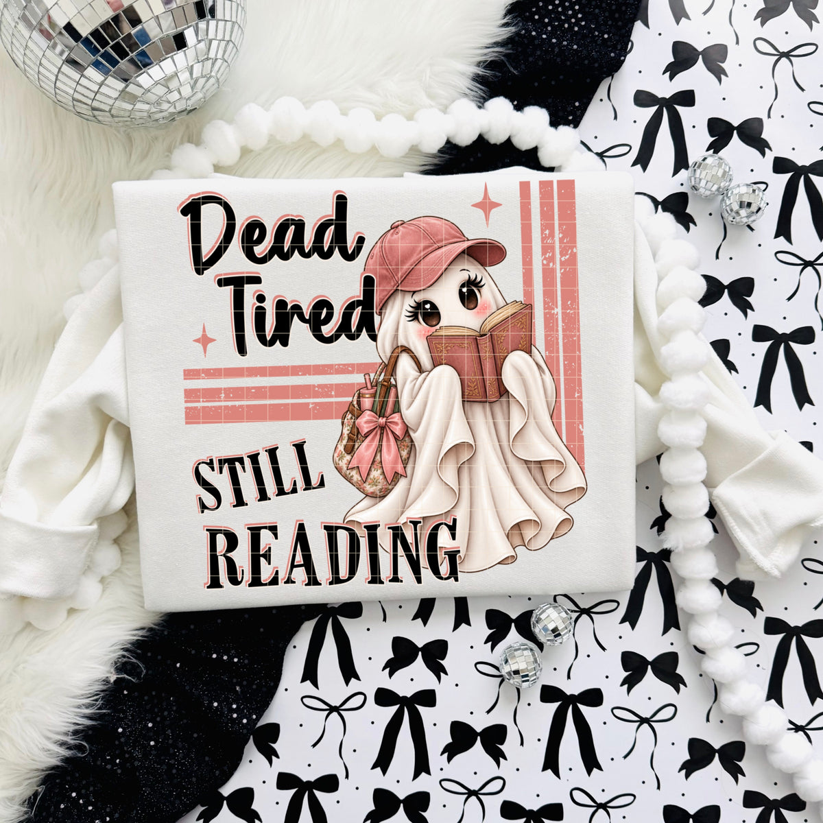 Dead tired still reading ghost (DD) DTF Transfer