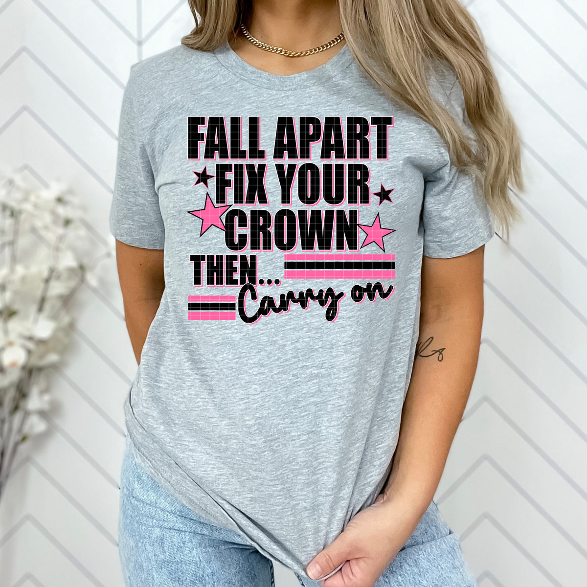 Fall apart fix your crown (DD) DTF Transfer