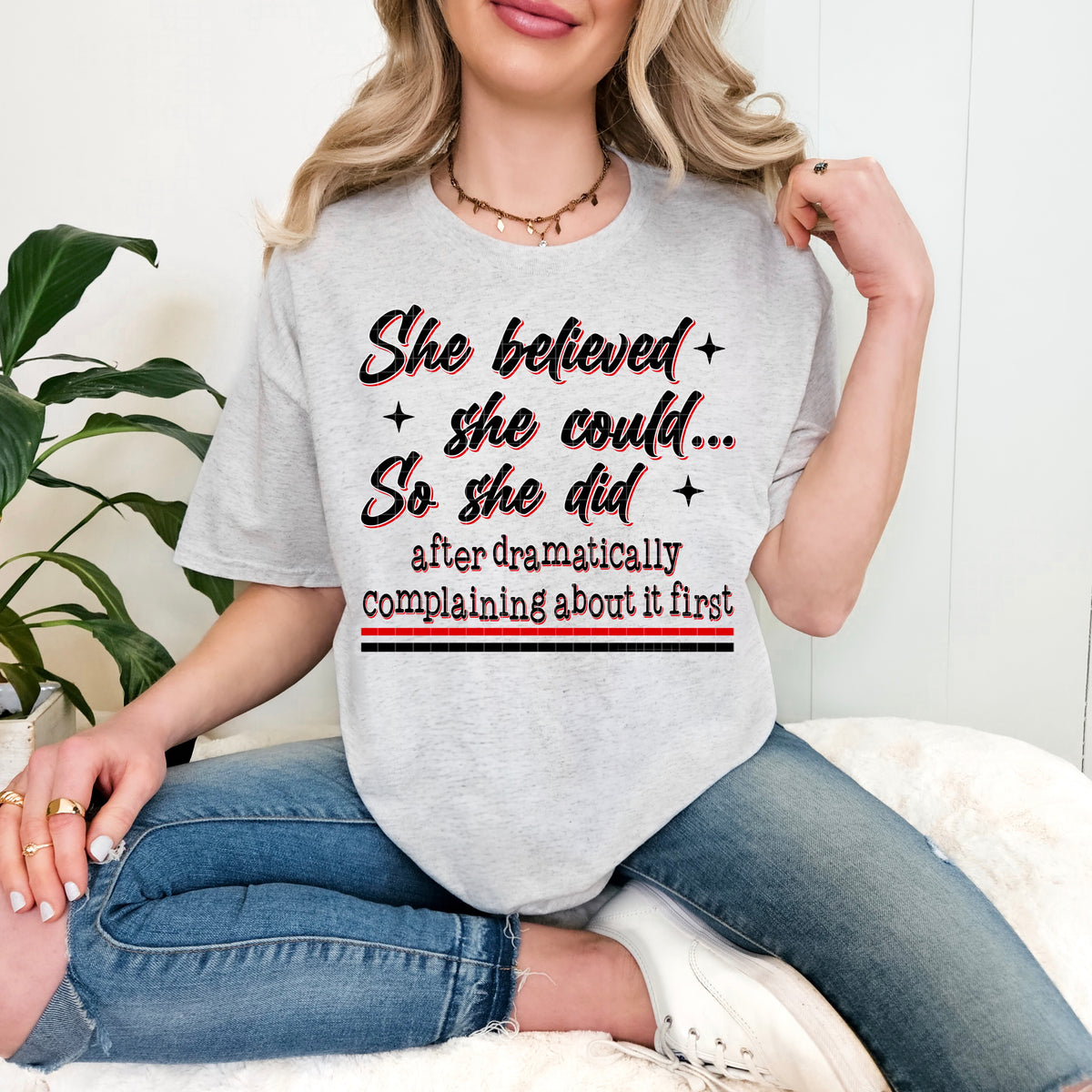 She believed she could so she did red (DD) DTF