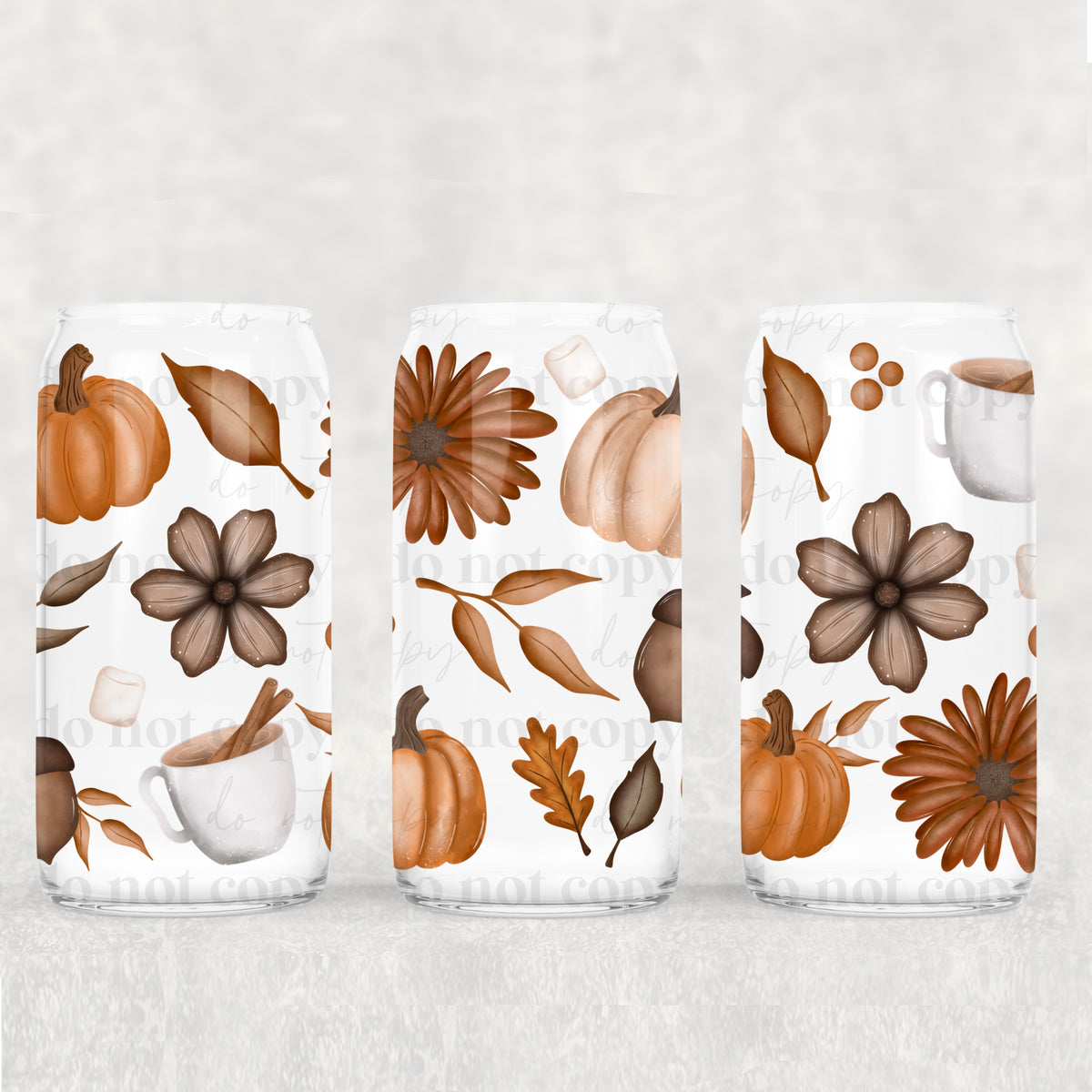 fall print with coffee 5773(CSC) UV DTF WRAP