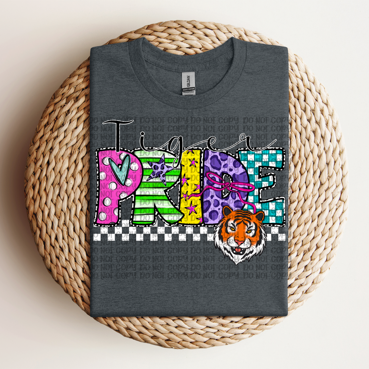 Tiger Pride Colorful Patterns (VP) 102722 DTF transfer