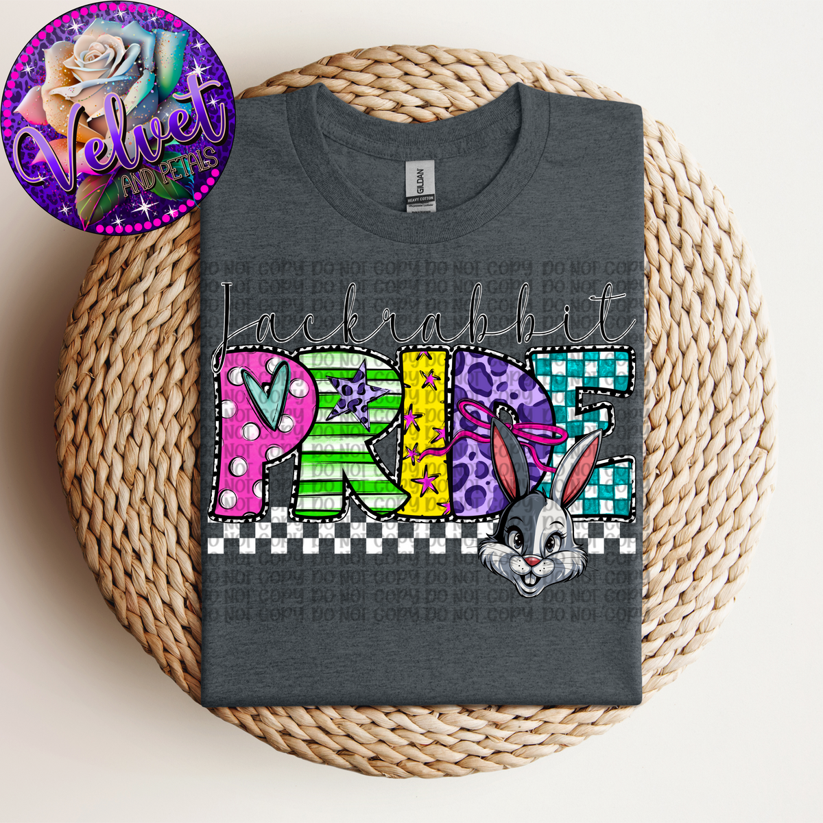 Jackrabbit Pride Colorful Patterns (VP) 102716 DTF transfer
