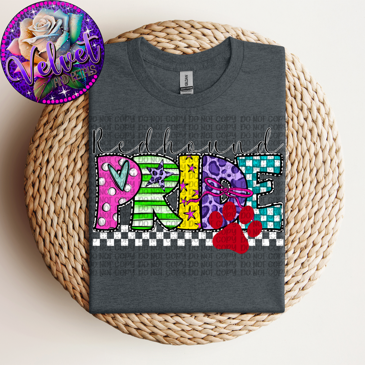 Redhound Pride Colorful Patterns (VP) 102717 DTF transfer