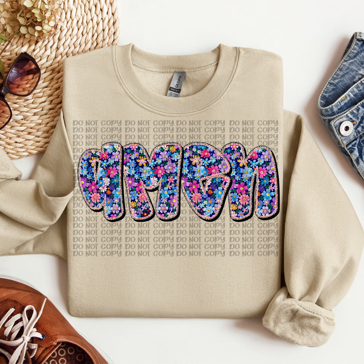 Amen Floral (VP) 102955 DTF transfer