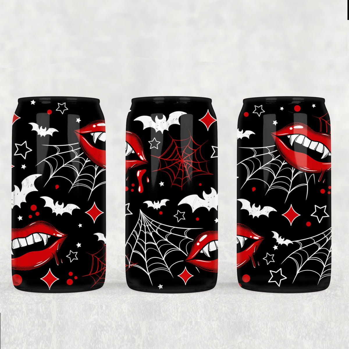 5812 vampire lips and webs (CSC) UV DTF WRAP