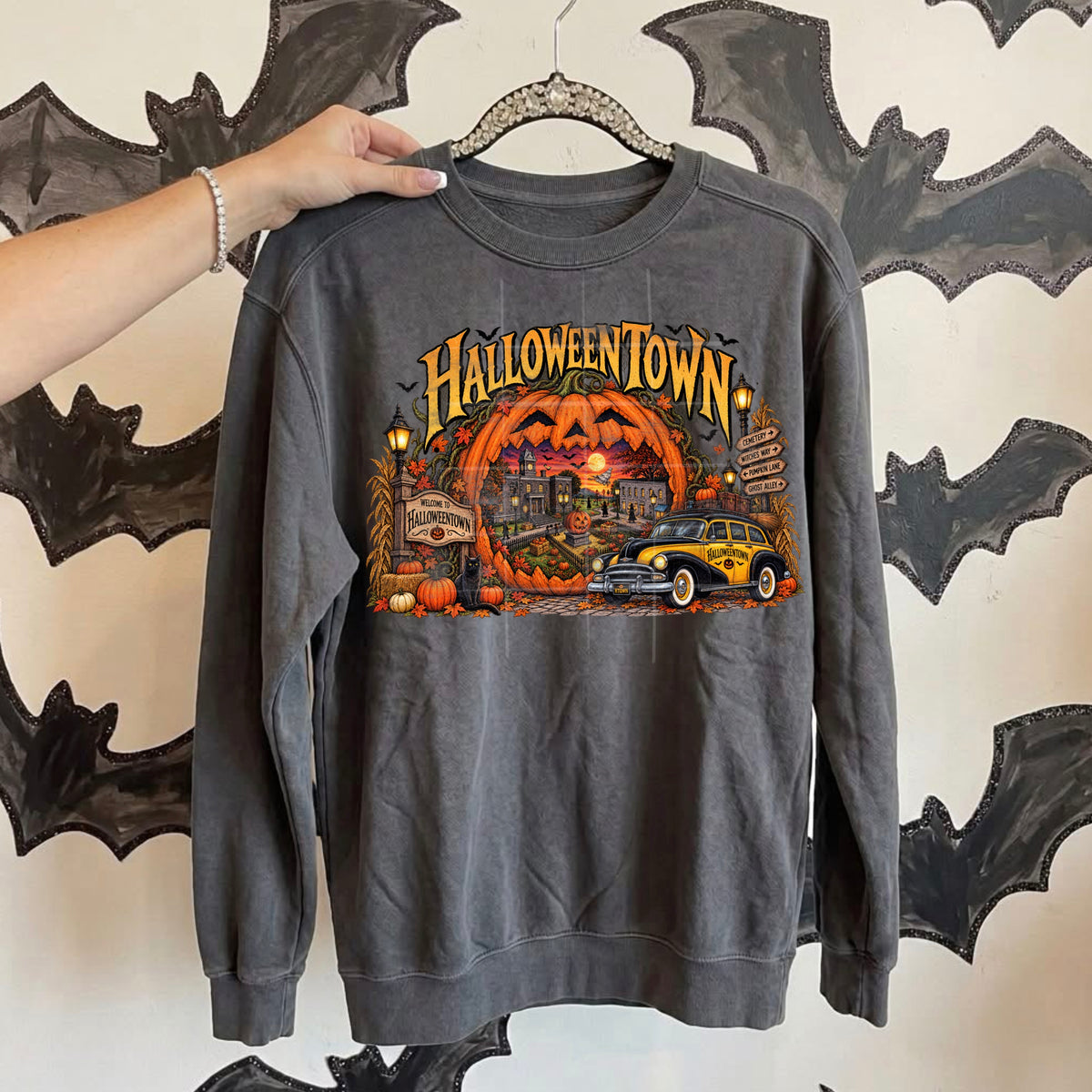 Htown jack o lantern town in mouth (TDC) DTF Transfer