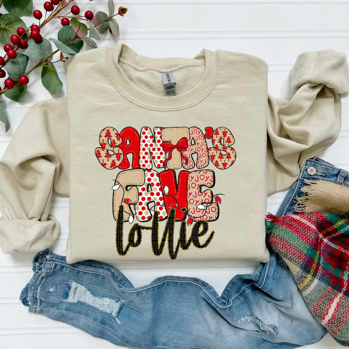 Santa's Fave Lollie (SDD) DTF Transfer