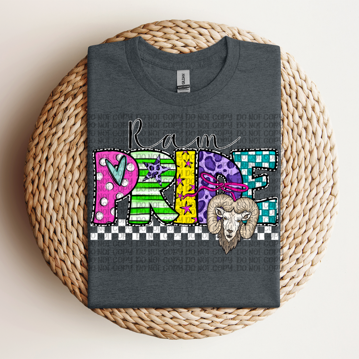 Ram Pride Colorful Patterns (VP) 102730 DTF transfer