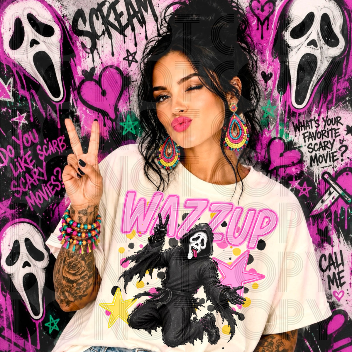 Wazz up GF PINK (Renewed) DTF Transfer