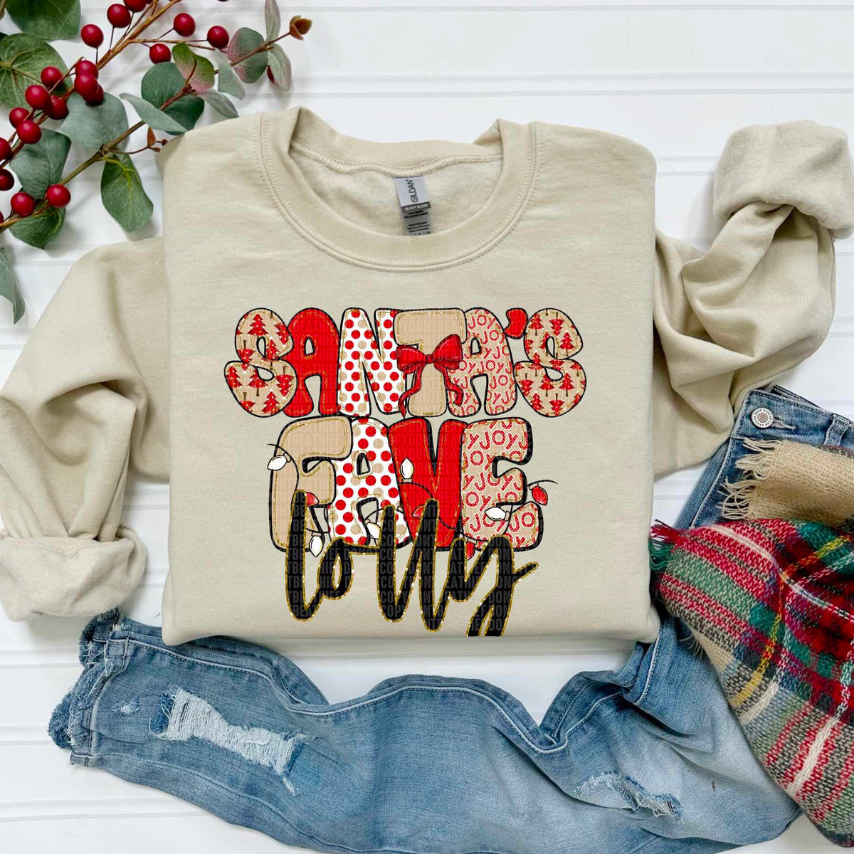 Santa's Fave Lolly (SDD) DTF Transfer