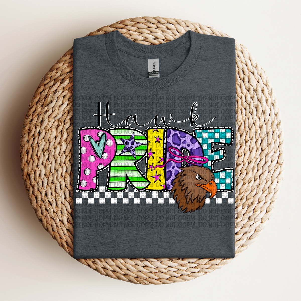 Hawk Pride Colorful Patterns (VP) 102721 DTF transfer