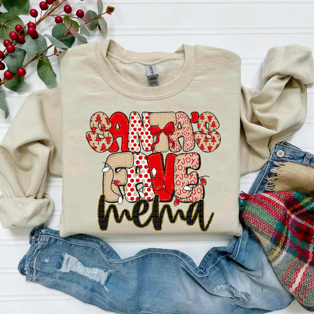 Santa's Fave Mema (SDD) DTF Transfer