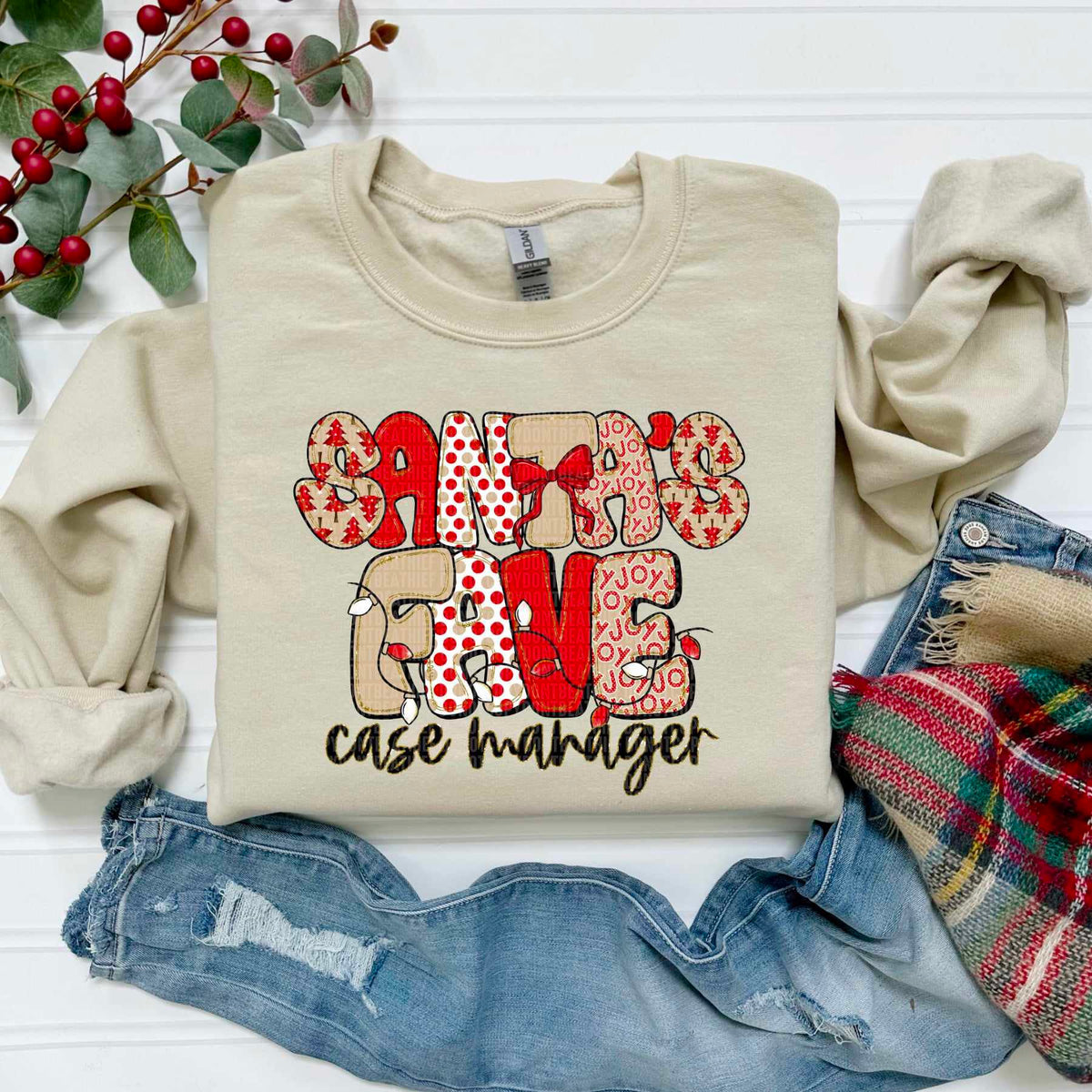 Santa's Fave Case Manager (SDD) DTF Transfer