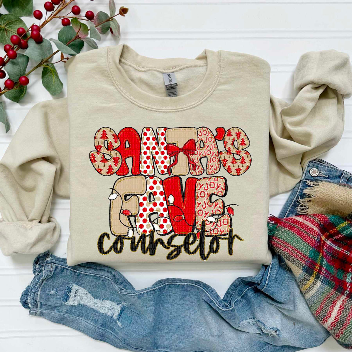 Santa's Fave Counselor (SDD) DTF Transfer