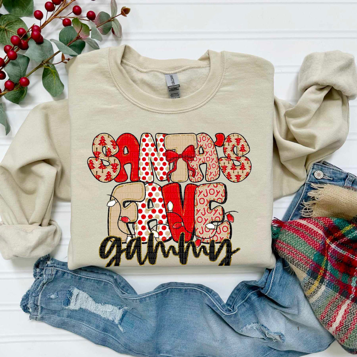 Santa's Fave gammy (SDD) DTF Transfer