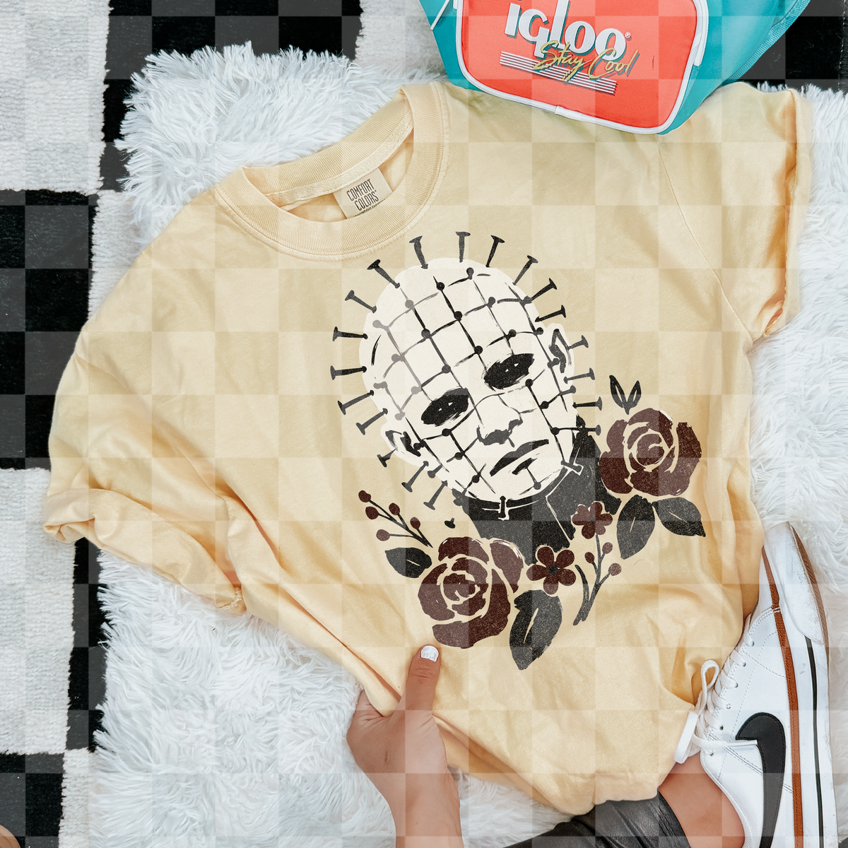 Pin floral doodle (Unhinged) DTF Transfer