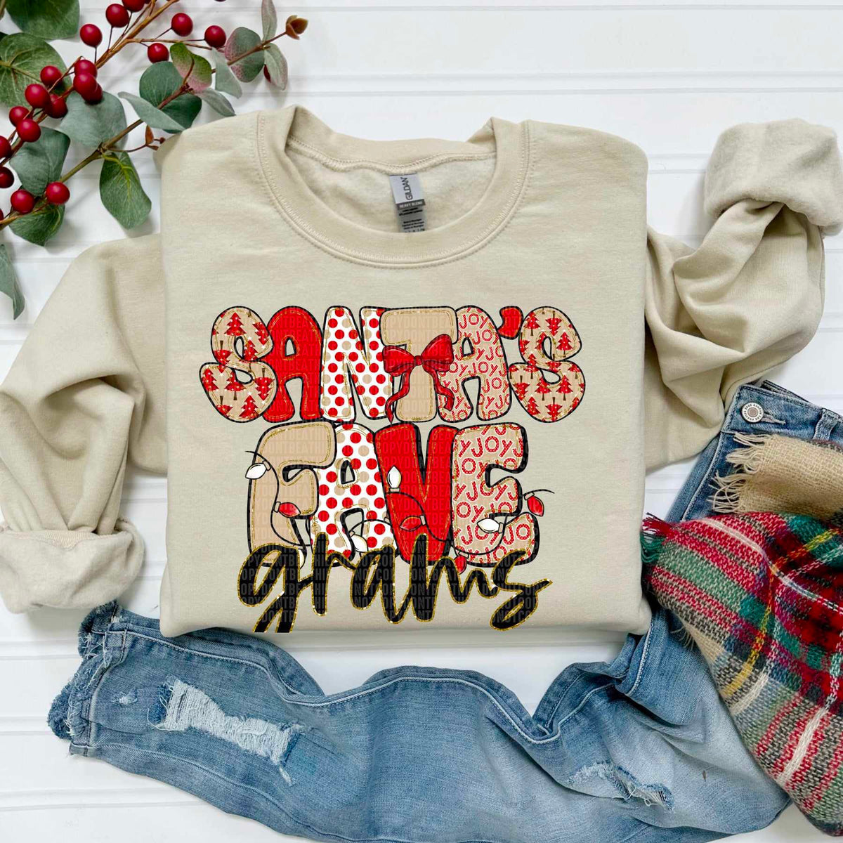 Santa's Fave grams (SDD) DTF Transfer