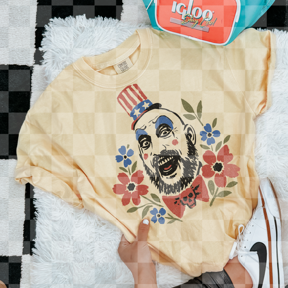 Clown with florals (Lyttle) DTF Transfer