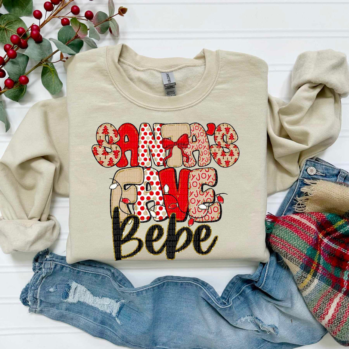 Santa's Fave Bebe (SDD) DTF Transfer