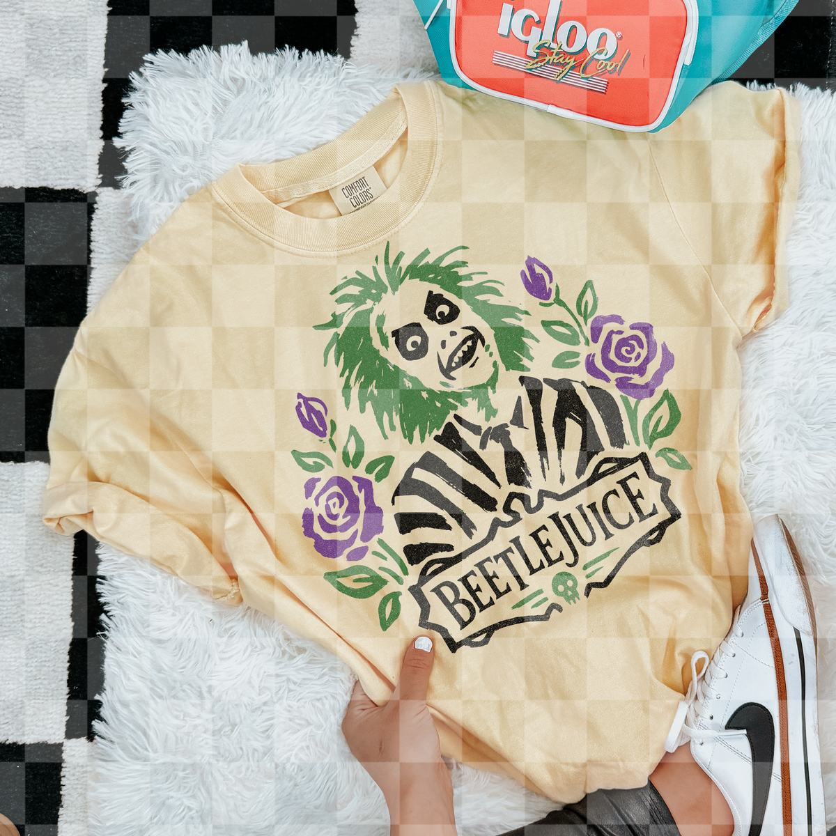 Beetle with florals (Lyttle) DTF Transfer