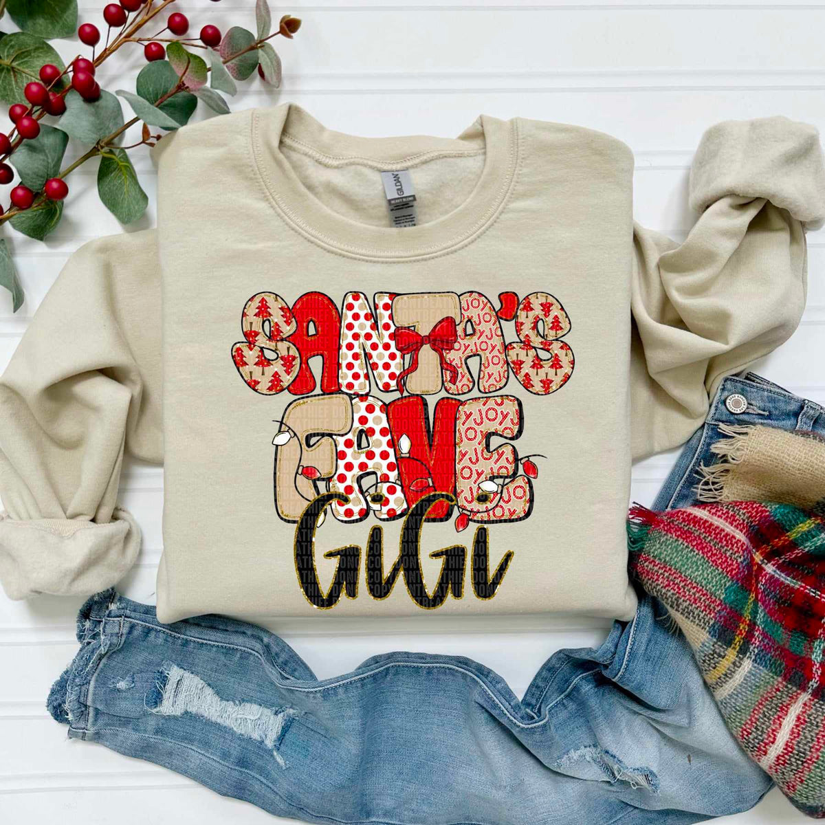 Santa's Fave Gigi (SDD) DTF Transfer