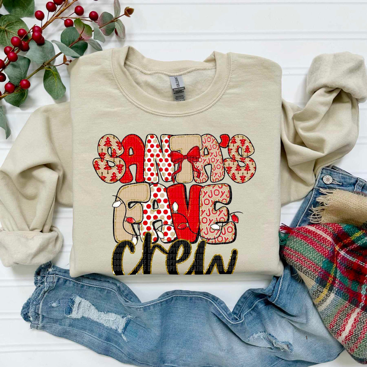 Santa's Fave crew (SDD) DTF Transfer