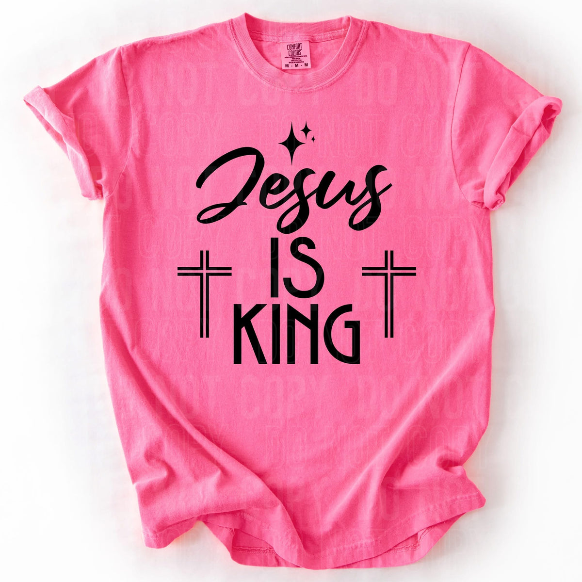 Jesus Is King / Black (SBB) 88025 DTF Transfer