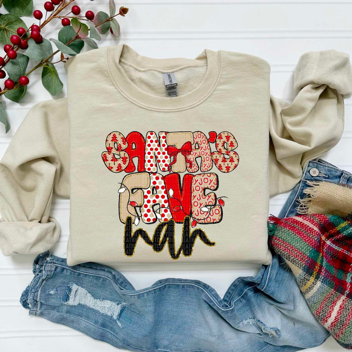 Santa's Fave nan (SDD) DTF Transfer