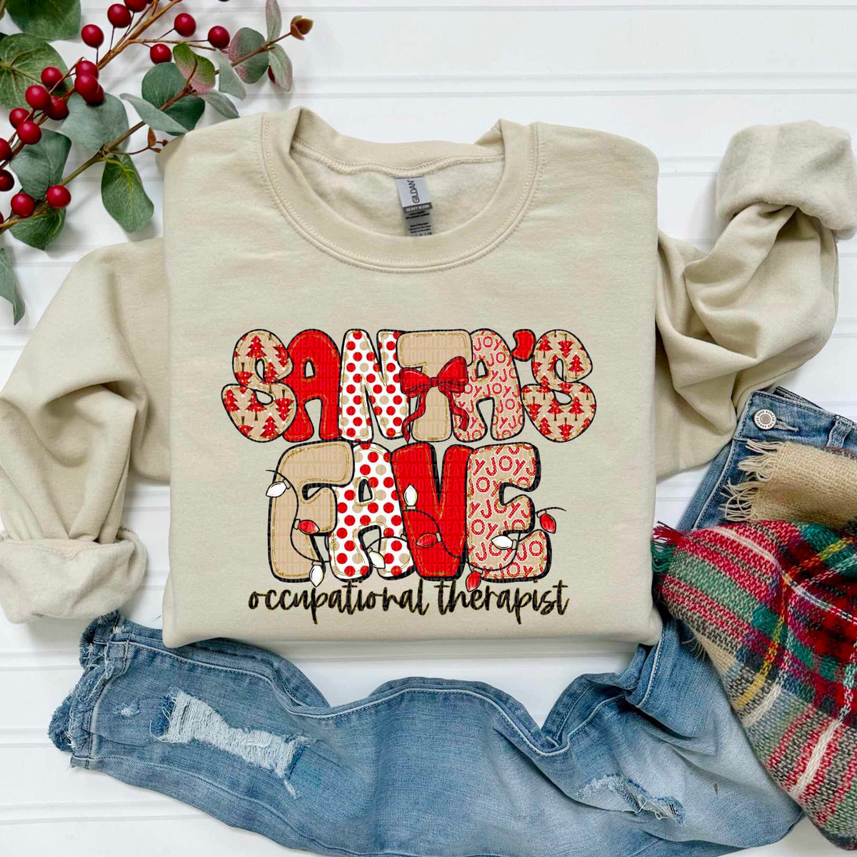 Santa's Fave occupational Therapist (SDD) DTF Transfer