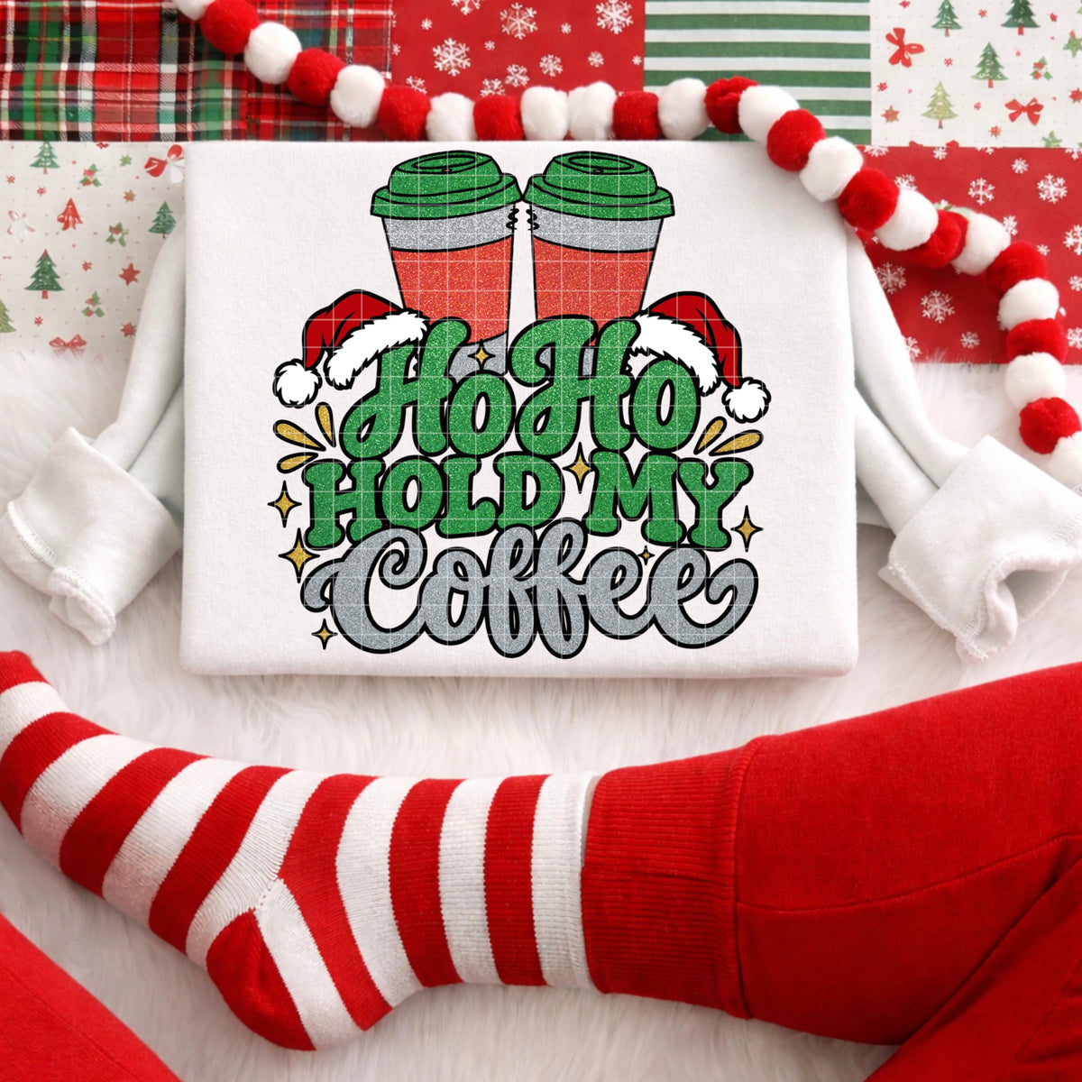 Ho ho hold my coffee (DD) DTF Transfer