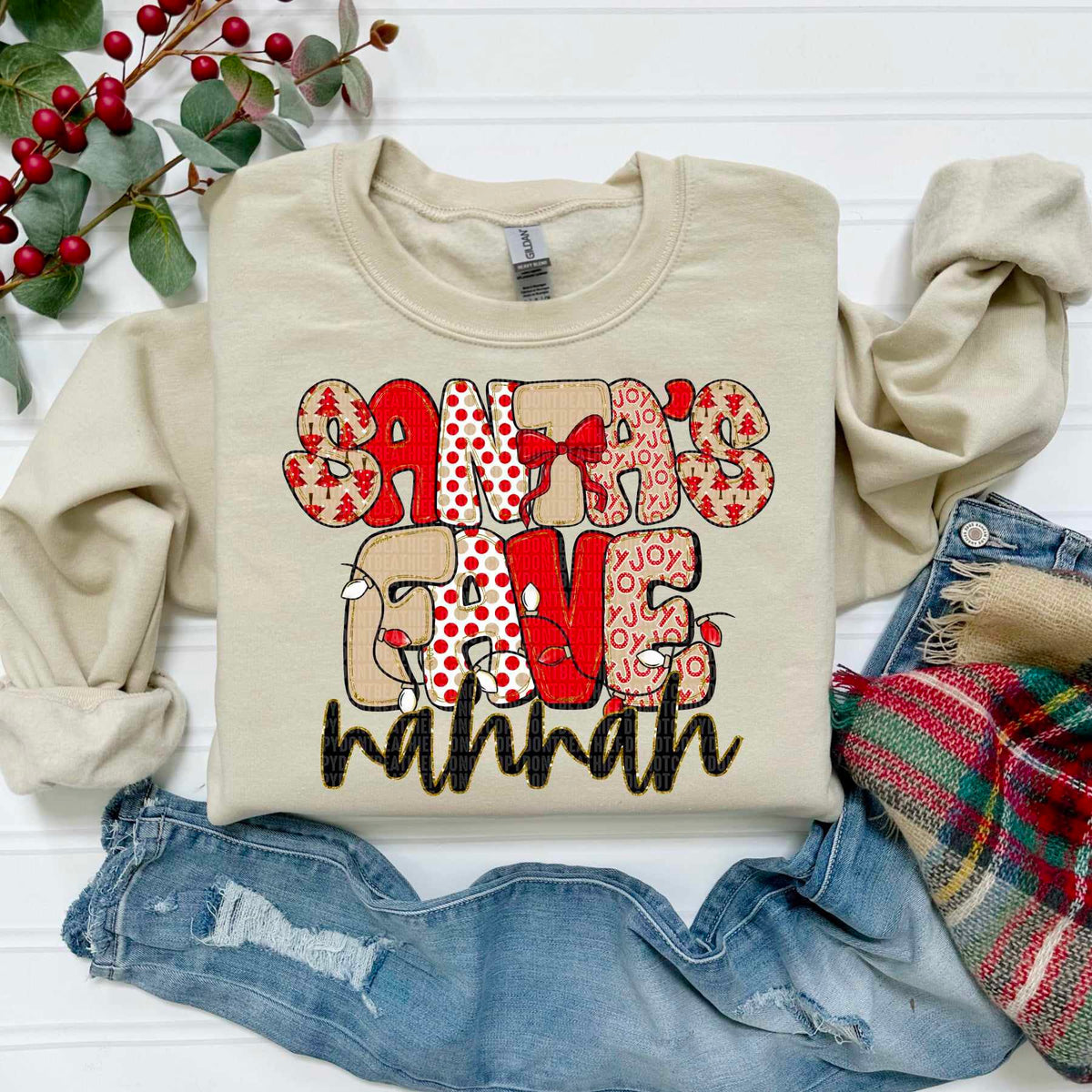 Santa's Fave rahrah (SDD) DTF Transfer