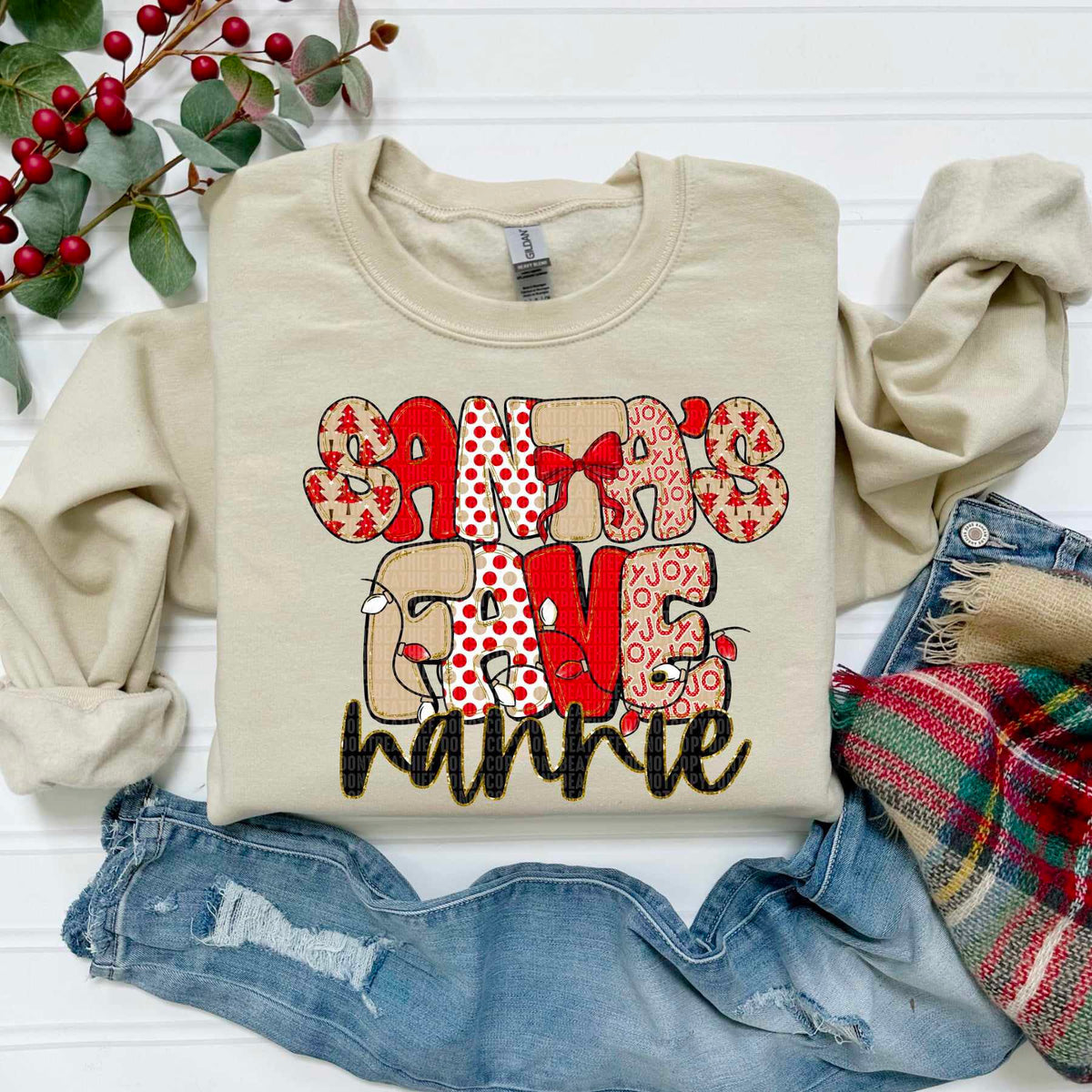 Santa's Fave nannie (SDD) DTF Transfer