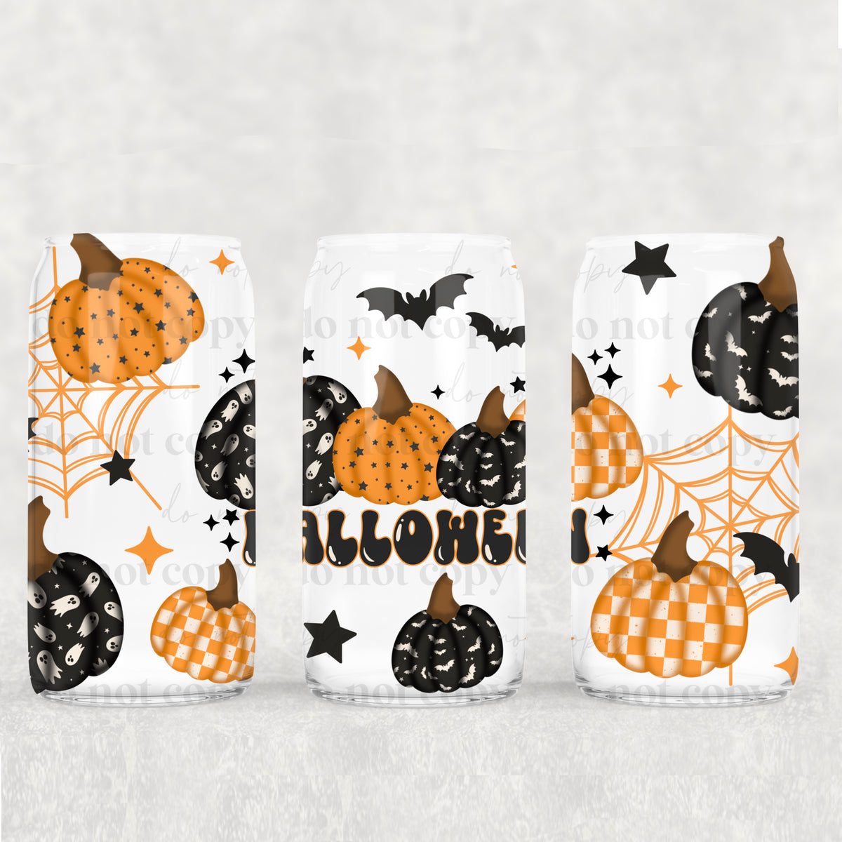5900 halloween print pumpkins (CSC) UV DTF WRAP