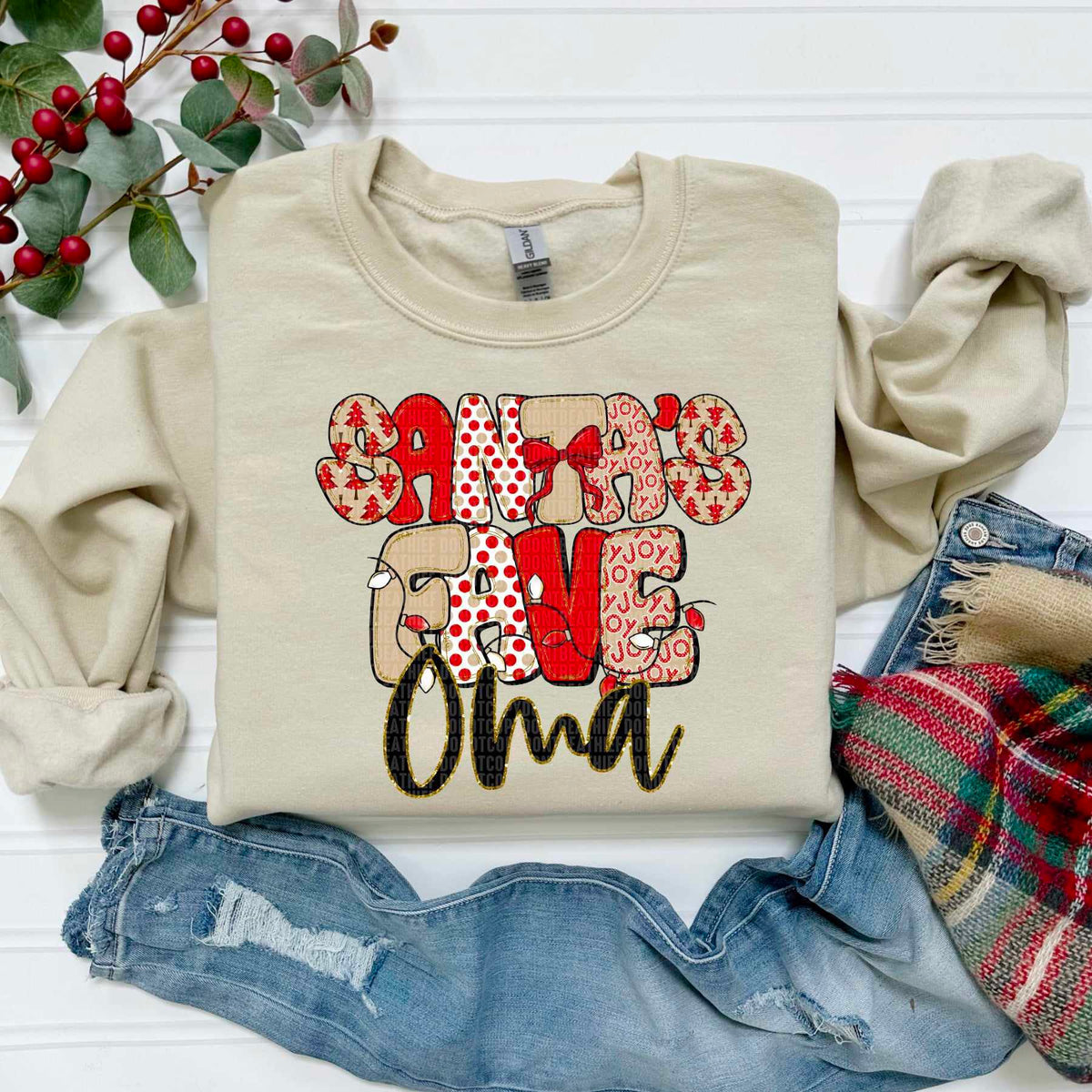 Santa's Fave oma (SDD) DTF Transfer