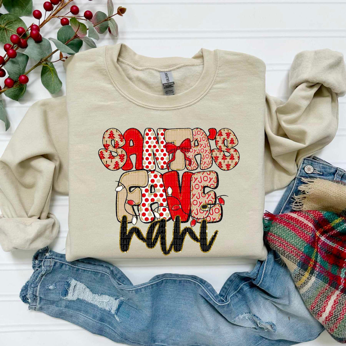 Santa's Fave nani (SDD) DTF Transfer