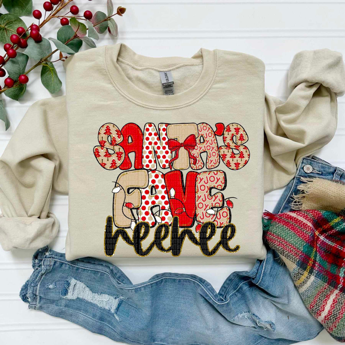 Santa's Fave neenee (SDD) DTF Transfer
