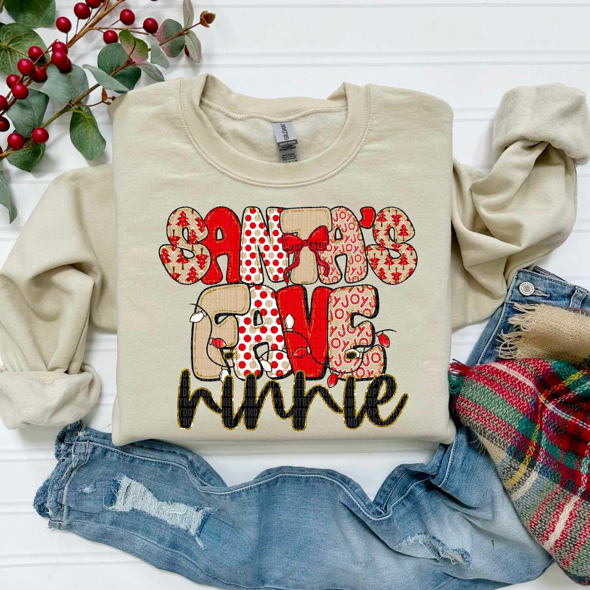 Santa's Fave ninnie (SDD) DTF Transfer