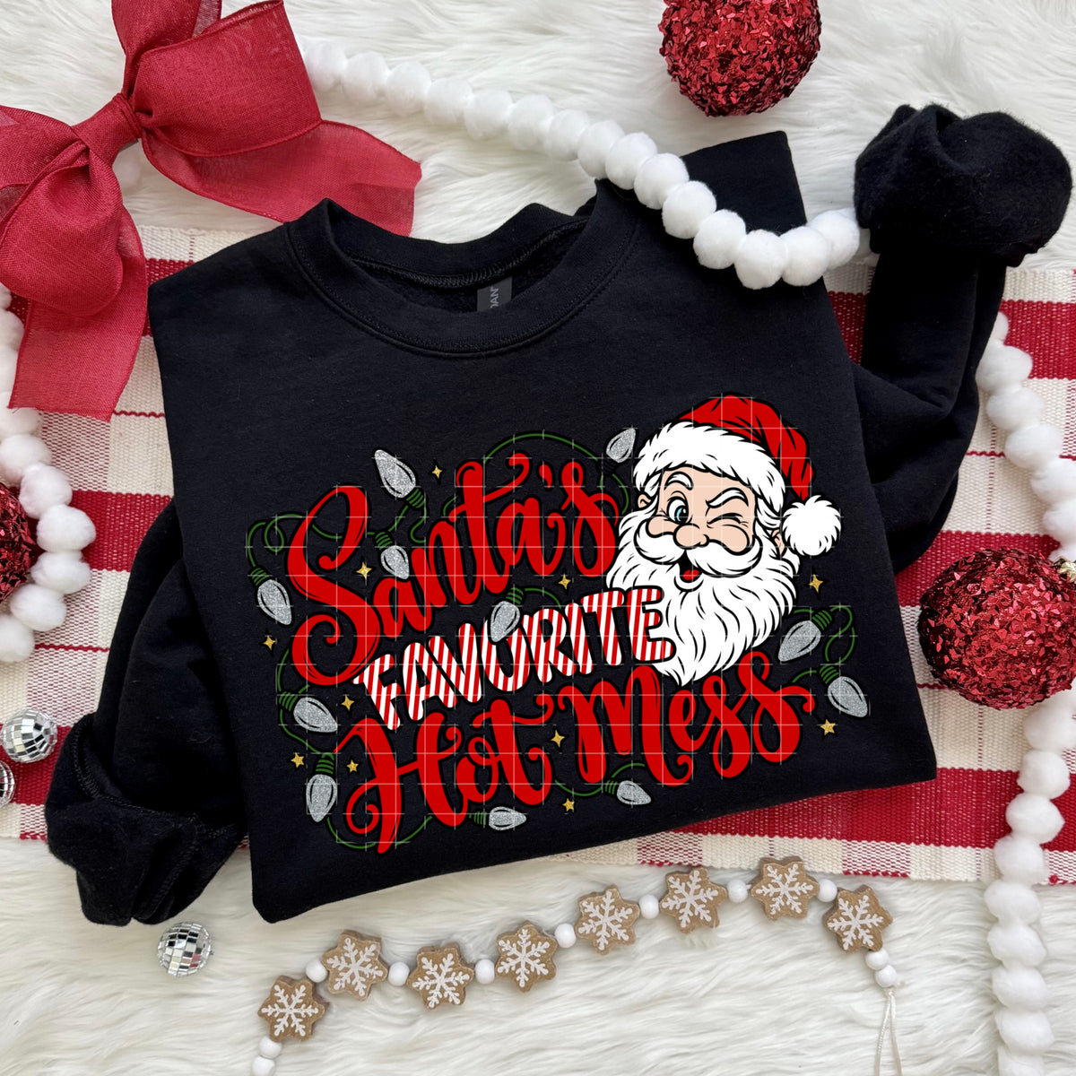 Santa's favorite hot mess (DD) DTF Transfer