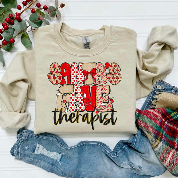 Santa's Fave Therapist (SDD) DTF Transfer