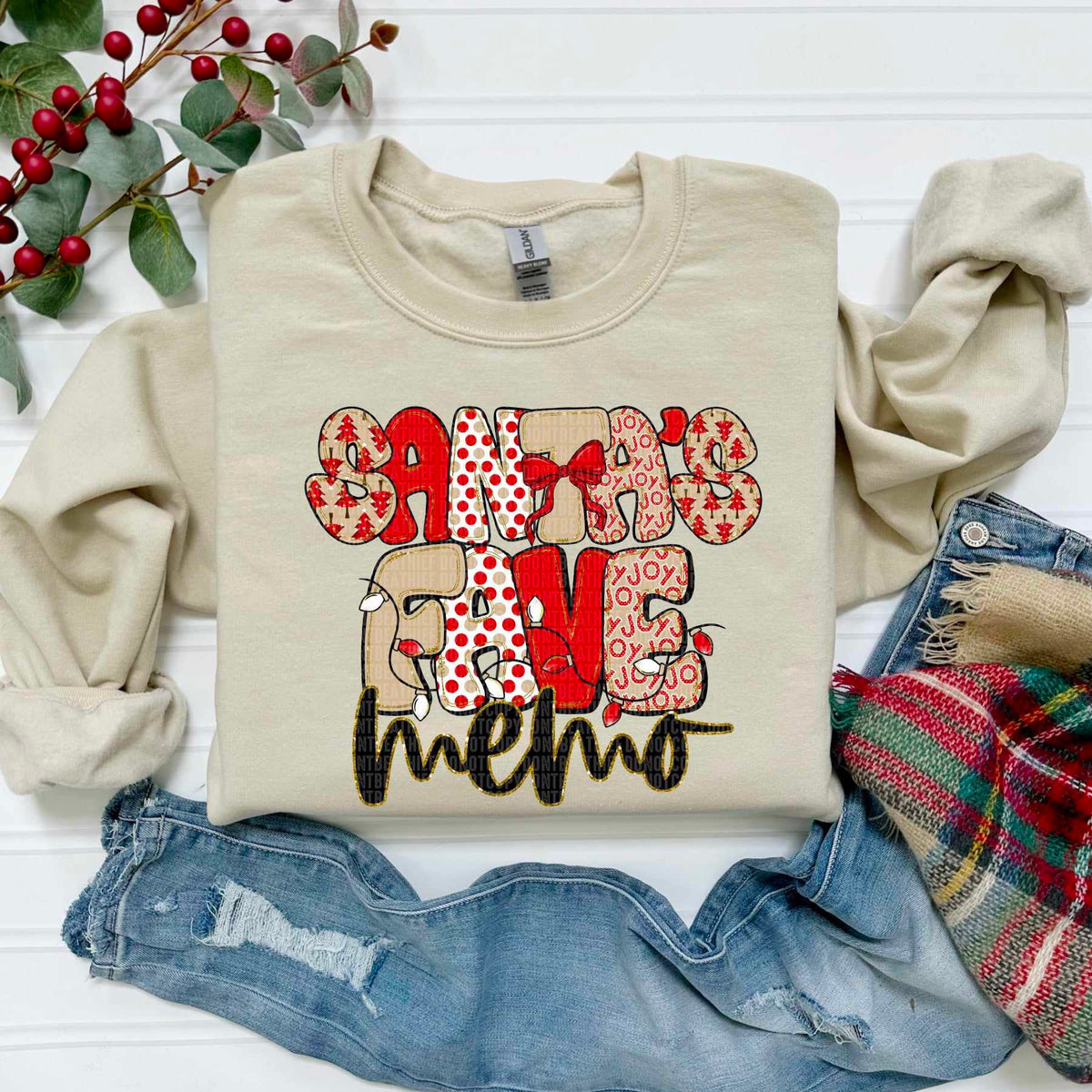 Santa's Fave memo (SDD) DTF Transfer