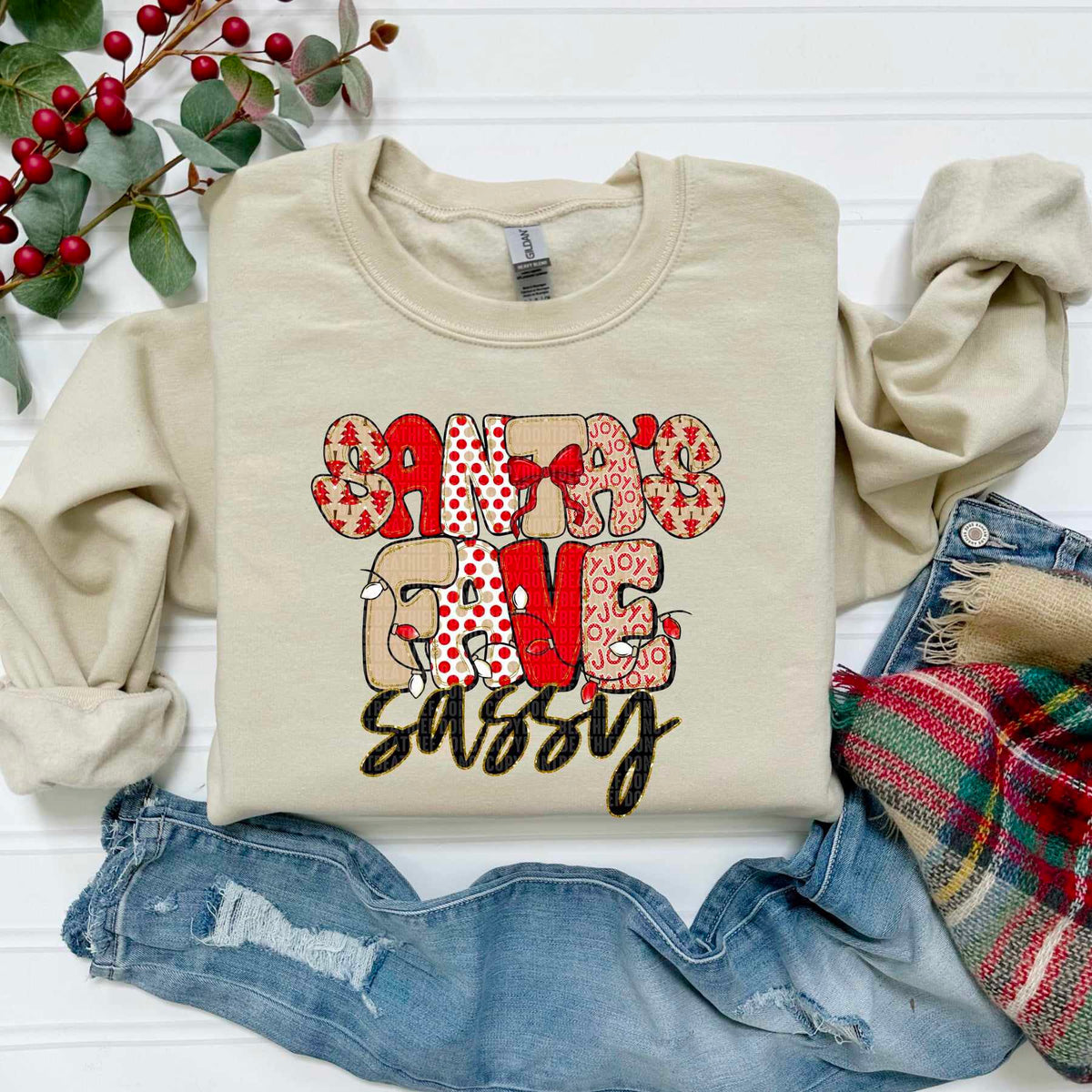 Santa's Fave sassy (SDD) DTF Transfer