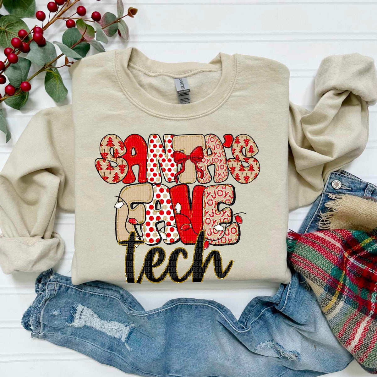 Santa's Fave Tech (SDD) DTF Transfer