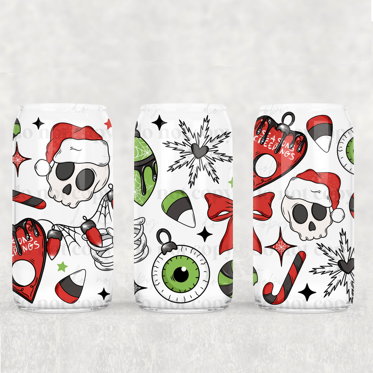 5980 halloween christmas (CSC) UV DTF WRAP