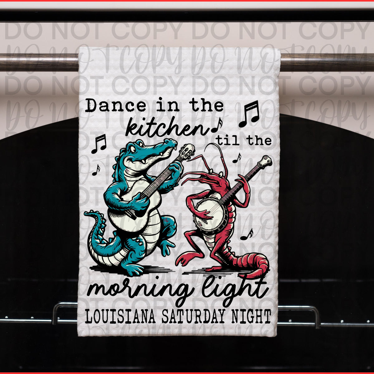Dance in the kitchen till the morning light Crocodiles (Starlight) DTF transfer