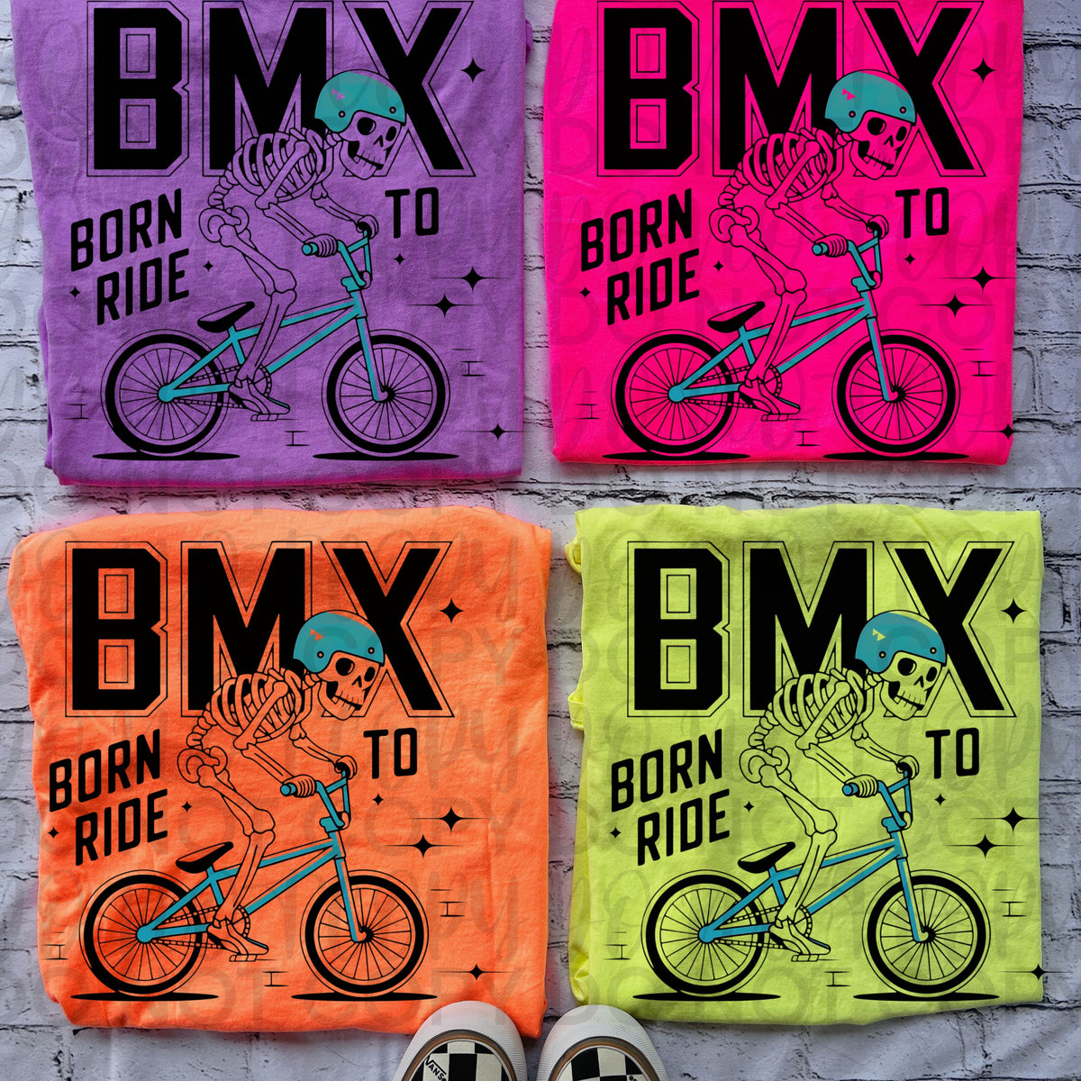 BMX born to ride (Starlight) DTF transfer