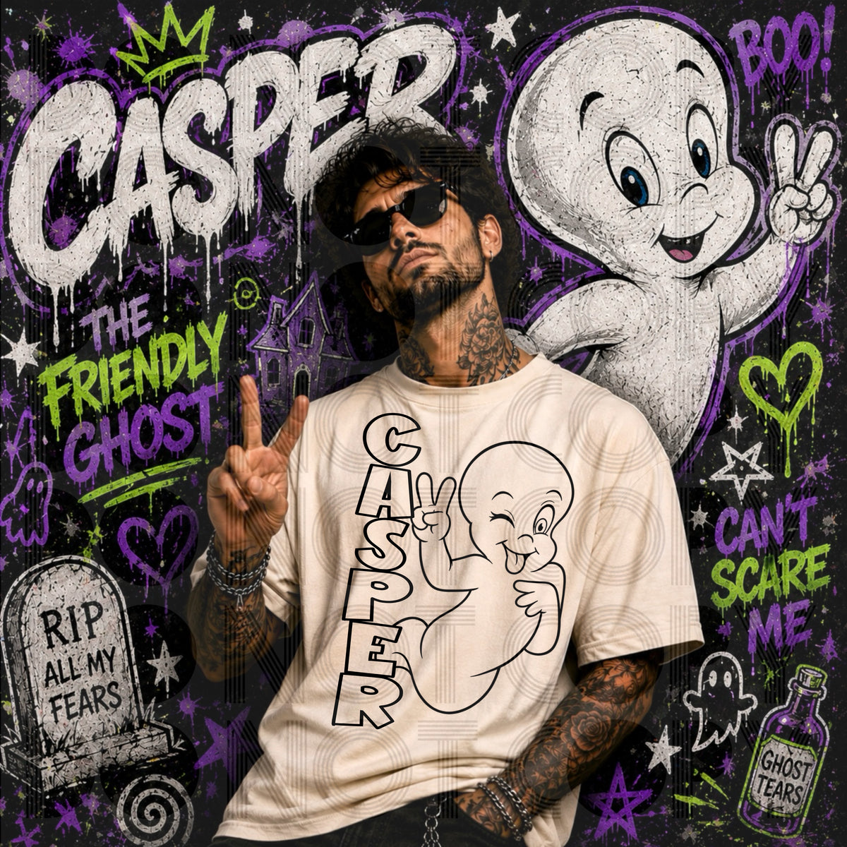 Casp BLACK outline (Renewed) DTF Transfer