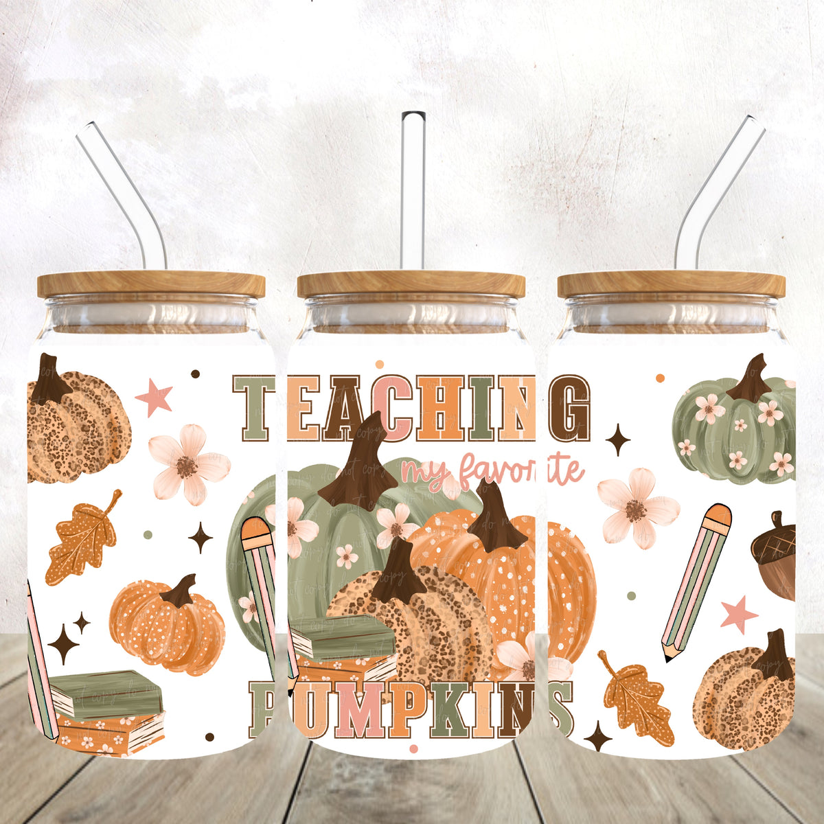 Teaching my favorite pumpkins (Virgo) UV DTF Transfer