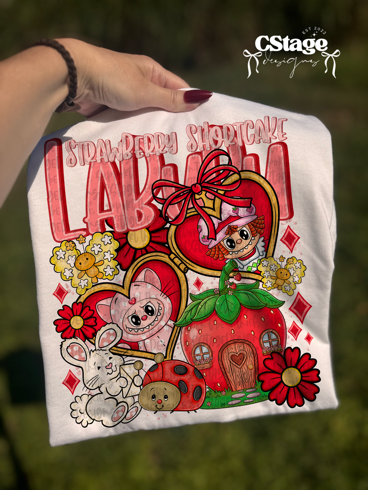 Heart locket (RED WORDS) (CSTAGE) DTF Transfer