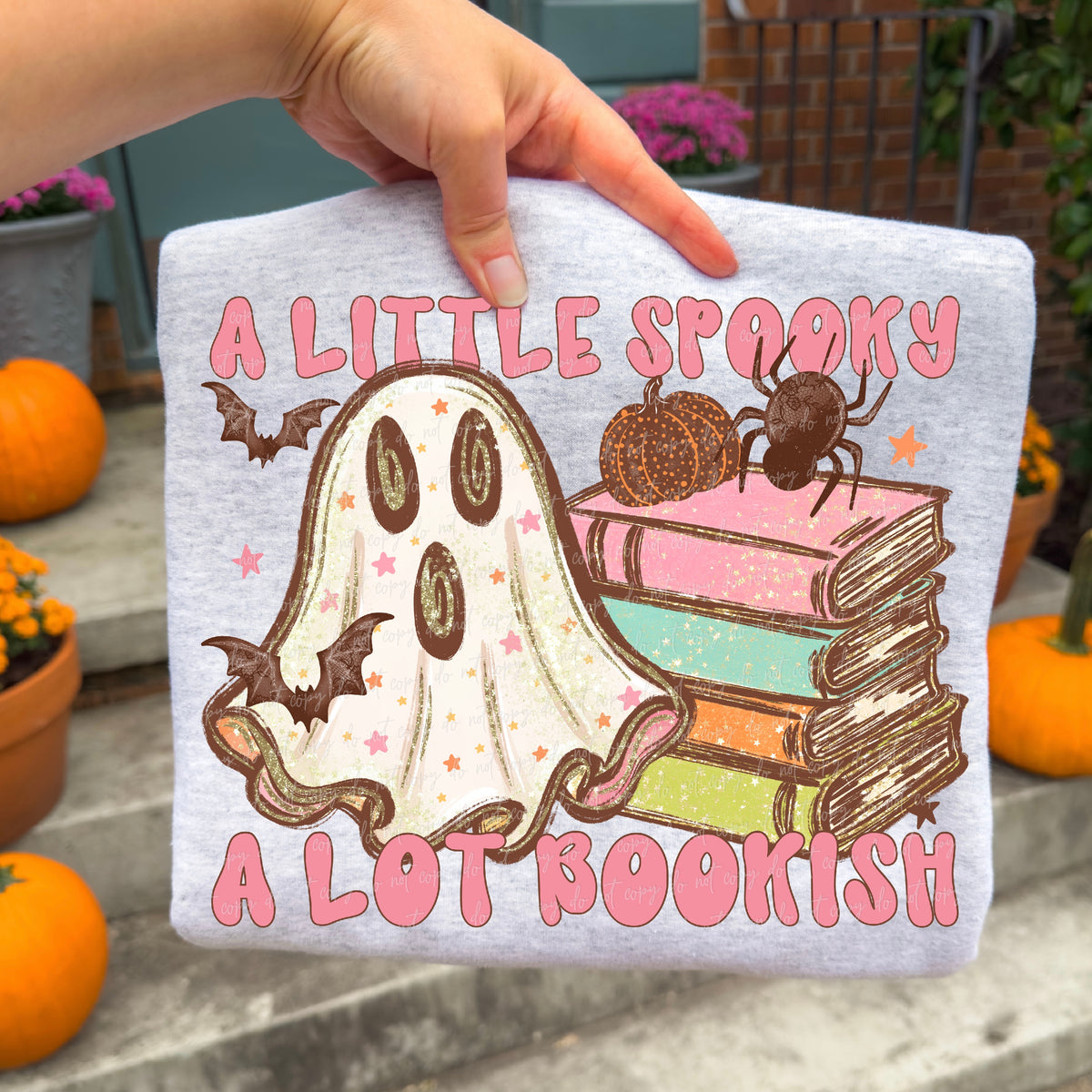a little spooky a lot bookish (virgo) DTF transfer