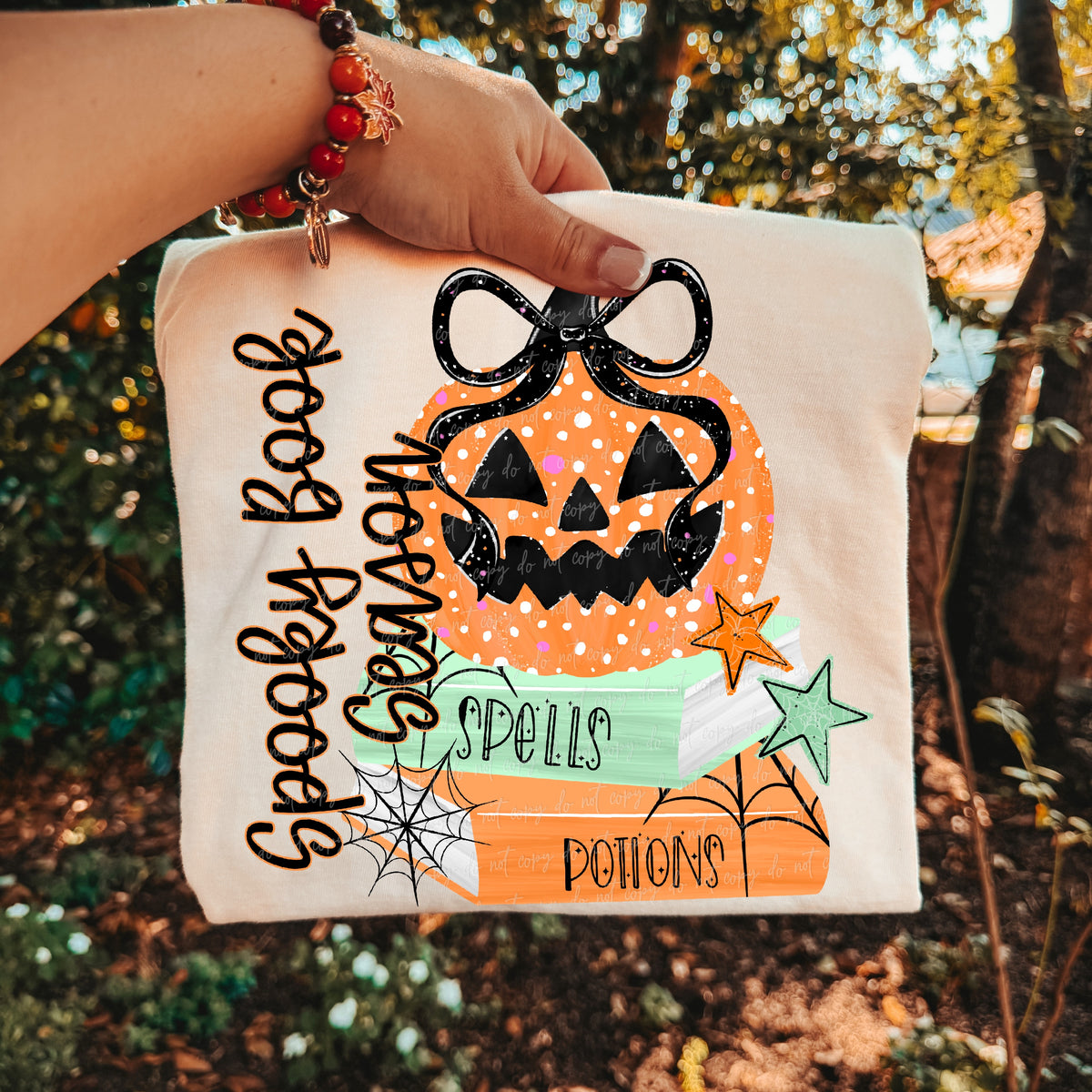 Spooky book season (SDD) DTF transfer